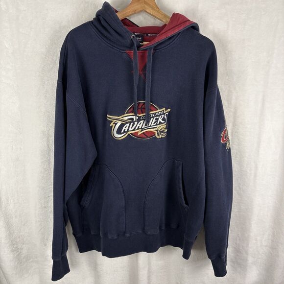 NBA Exclusive Collection Cleveland Cavaliers Embroidered Blue Hoodie Large - Picture 1 of 6
